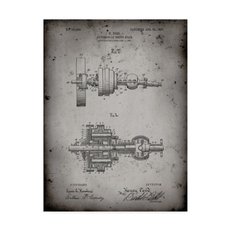 Cole Borders 'Ford Drive Gear Patent Art' Canvas Art,18x24